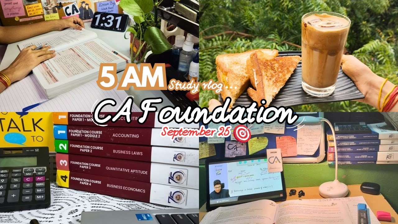 My CA Foundation📚 Comeback for Sept 25 | Starting Again After Failure 💔 CA Foundation study vlog 🔥