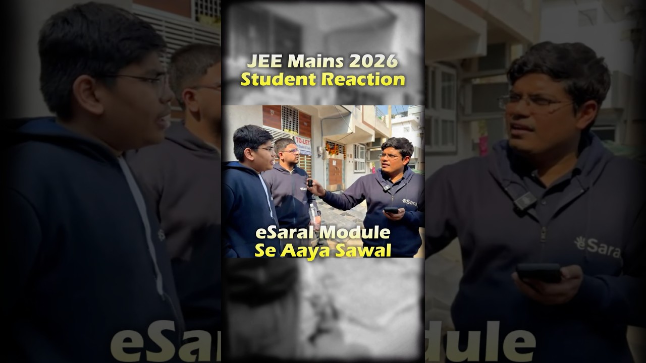 Exact eSaral Modules se Question aaya 😱 JEE Mains 2026 💀 