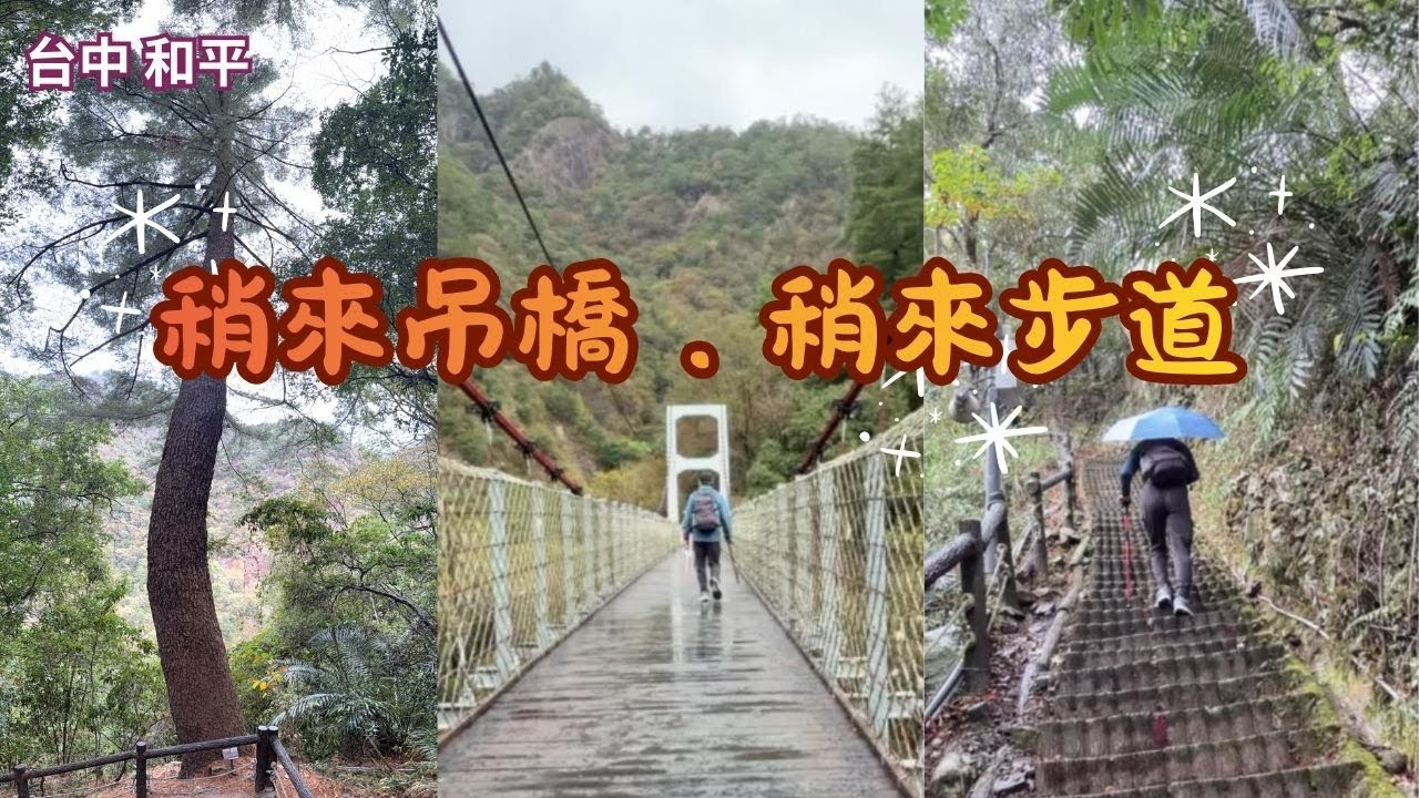 2025 -12 台中 和平 谷關稍來吊橋 ➨稍來步道➨ 明治溫泉老街➨谷關吊橋➨溫泉桂花巷繞一圈環狀路線