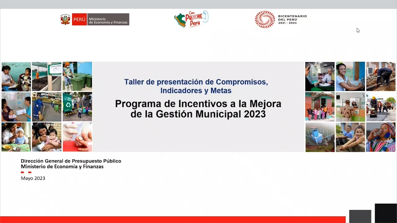 Programa de Incentivos a la mejora de la gestión Municipal 2023 - PI
