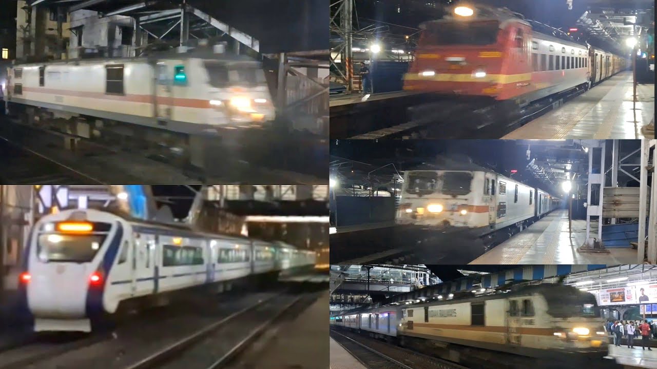 [16 in 1] Compilation of ICF & LHB trains passing through Mulund Railway Station | Indian Railways