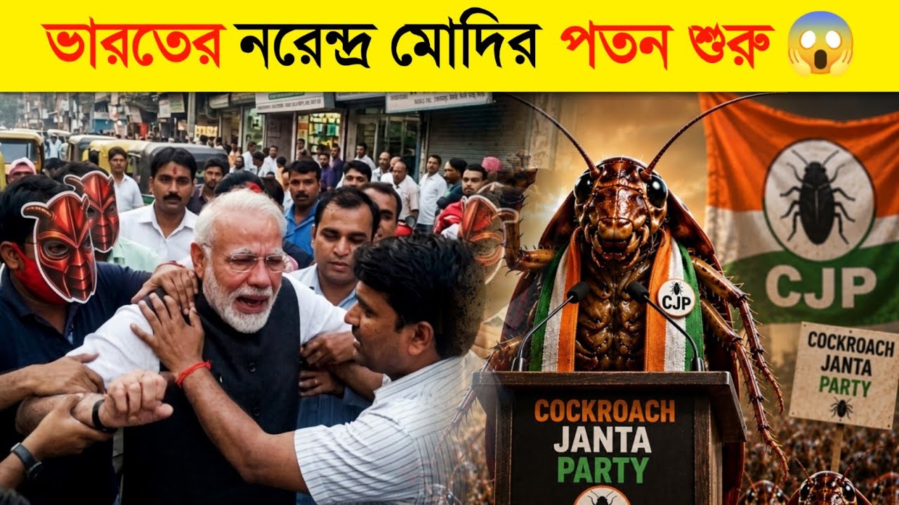 ভারতে নরেন্দ্র মোদির দাদাগিরি শেষ..! 😱 || Cockroach Janata Party india | Narendra Modi