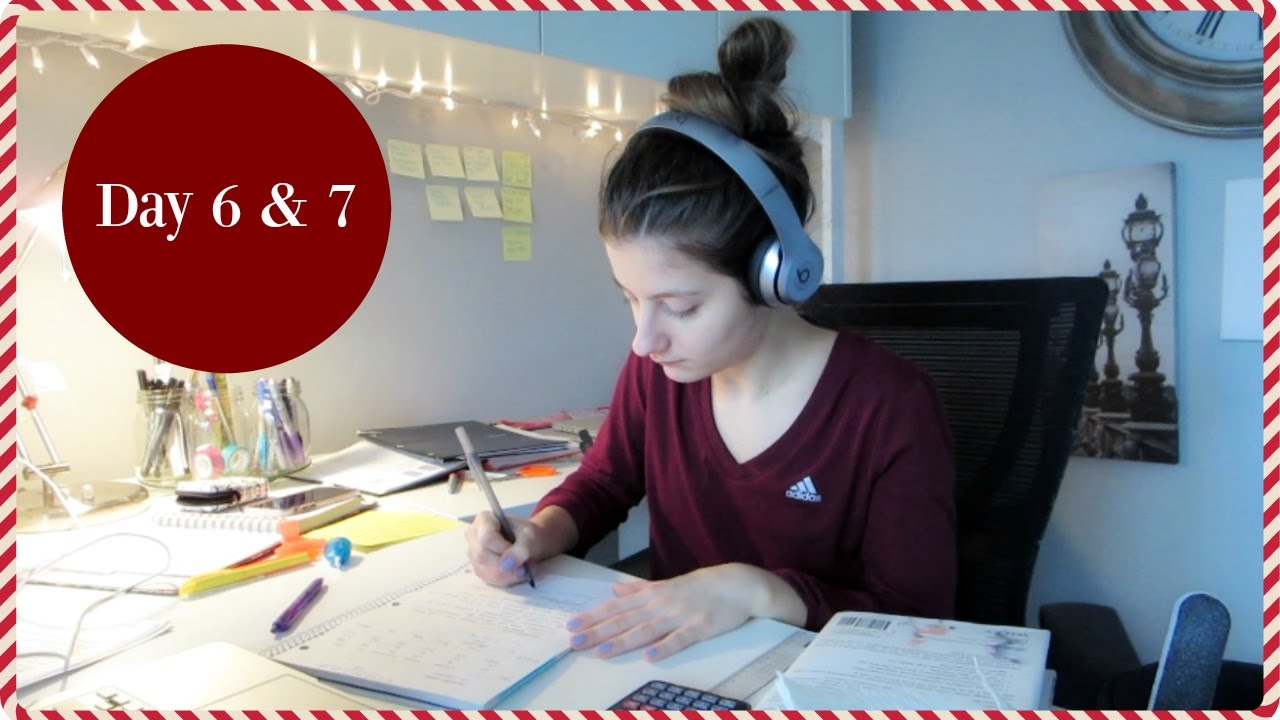 STUDY WITH ME PART 2 | Vlogmas Day 6 & 7