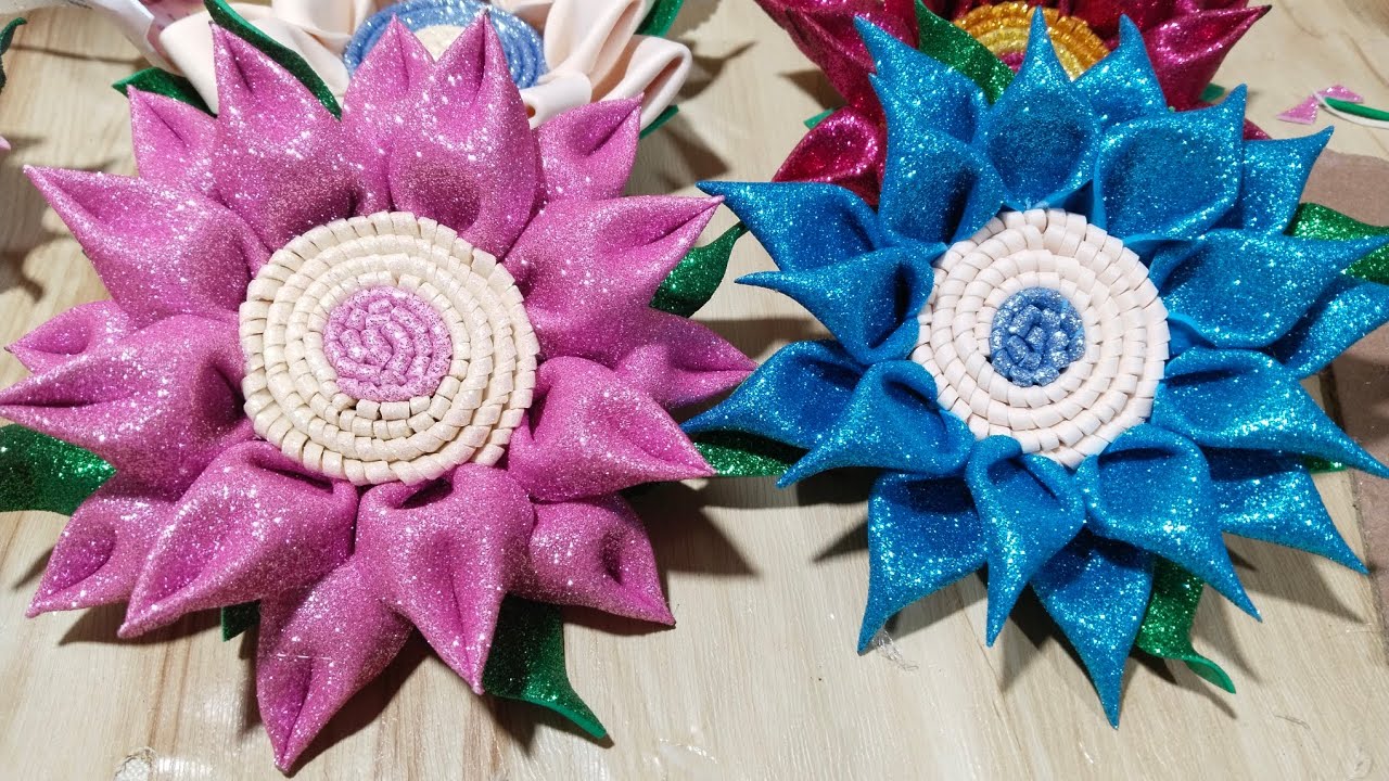 hagamos flores de foami