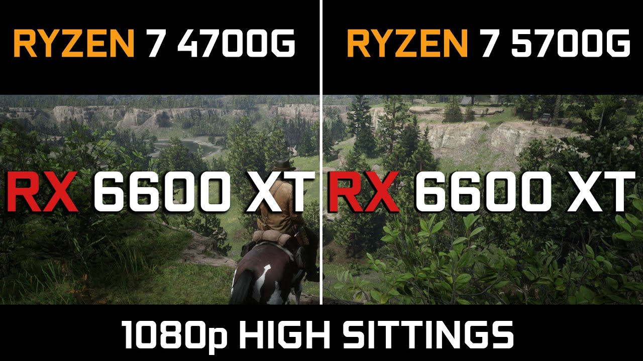 Ryzen 7 4700G vs Ryzen 7 5700G - Test in 3 demanding games