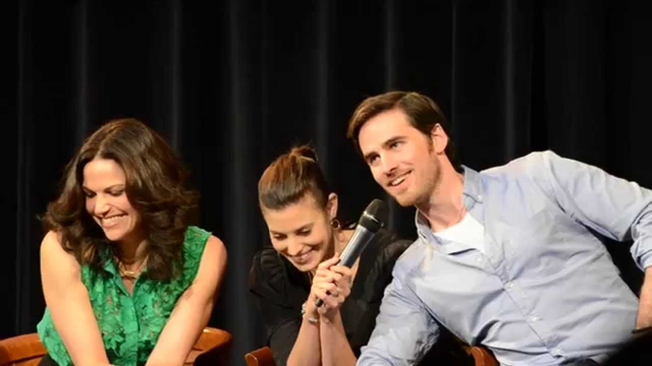 Jokes on set - Lana Parrilla, Meghan Ory & Colin O'Donoghue, Part 1 - FairyTales3, 2015