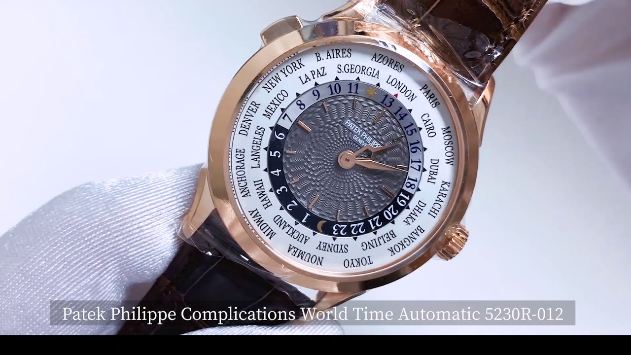 Patek Philippe Complications Automatic World Time 18kt Rose Gold Men's Watch 5230R-012