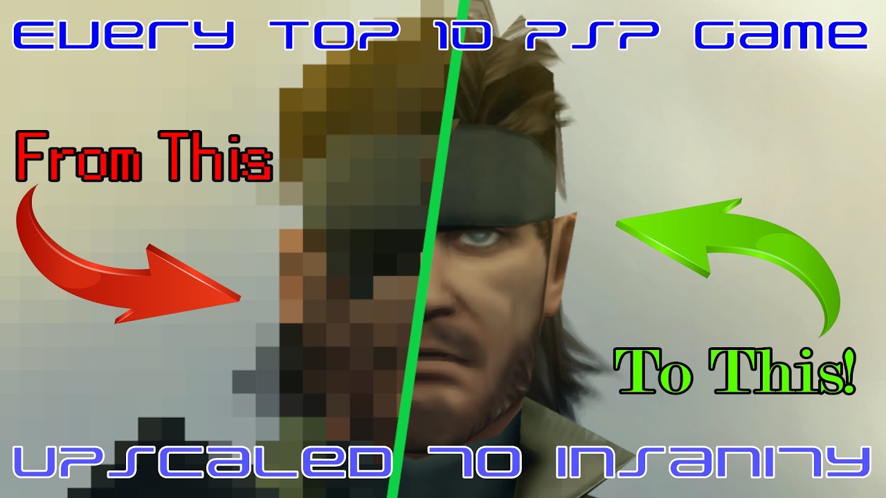 Every Top 10 PSP Game Upscaled to Insanity - 4K - Amazing PSP Graphics
