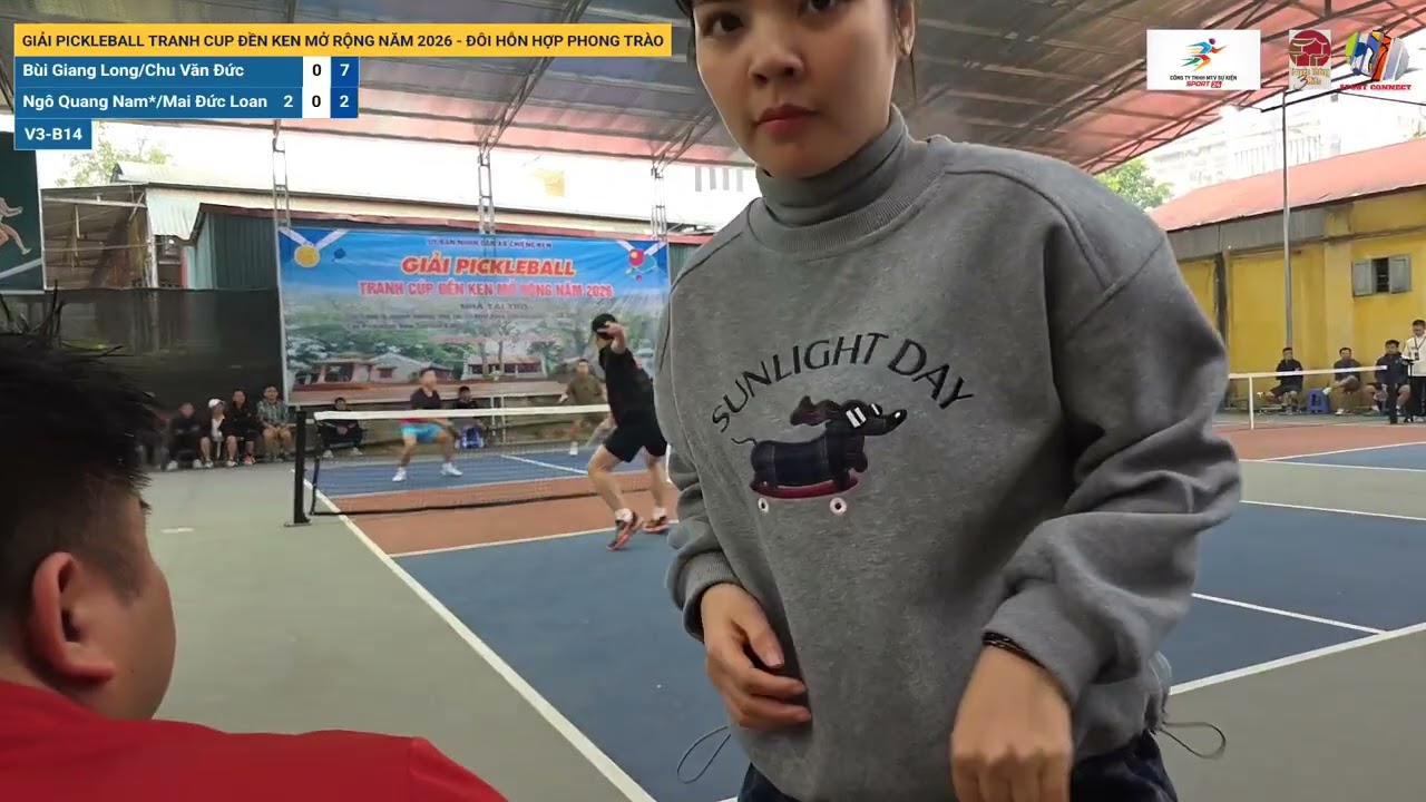 Giải Pickleball Tranh Cup Đền Ken Mở Rộng Năm 2026 - Đôi Hỗn Hợp Phong Trào: V3-B14