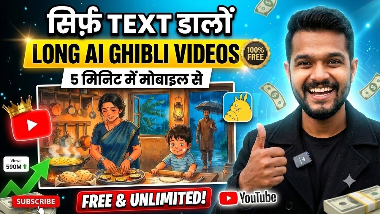 How to Create Ghibli Style AI Videos | AI Video Kaise Banaye | AI Se Cartoon Video Kaise Banaye
