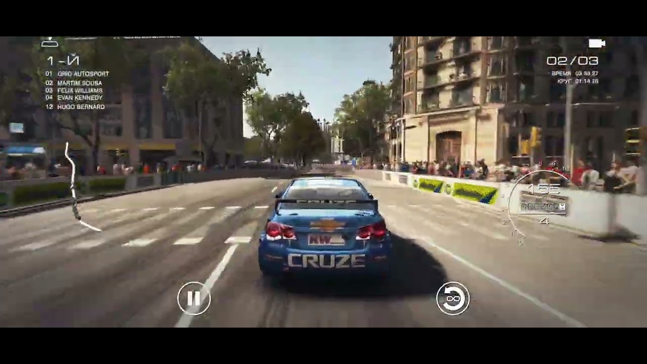 GRID™ Autosport v1.9.4RC1(FULLRUS)(без интернета)геймплей(БАРСЕЛОНА l Мемориальная гонка) на андроид