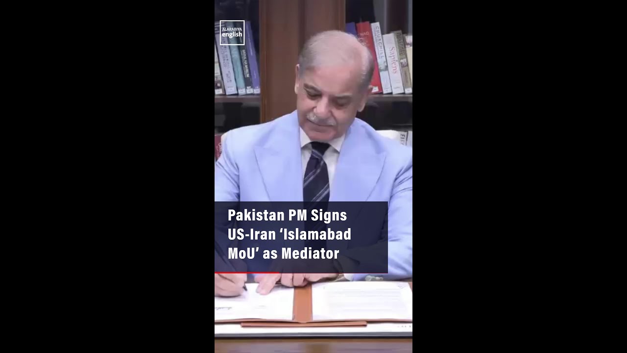 Pakistan PM Signs US-Iran &lsquo;Islamabad MoU&rsquo; as Mediator