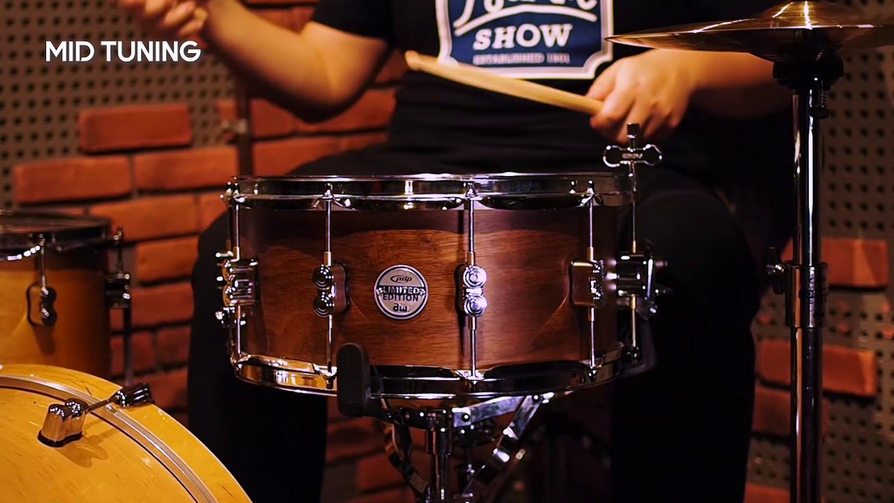 PDP Maple Walnut 14x6.5 Snare Drum Demo (Limited Edition)