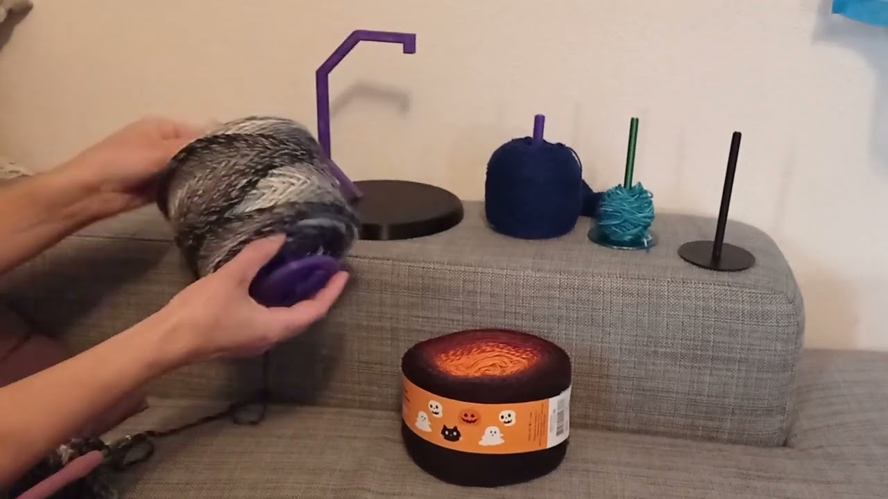 Yarn holder, 3D printed