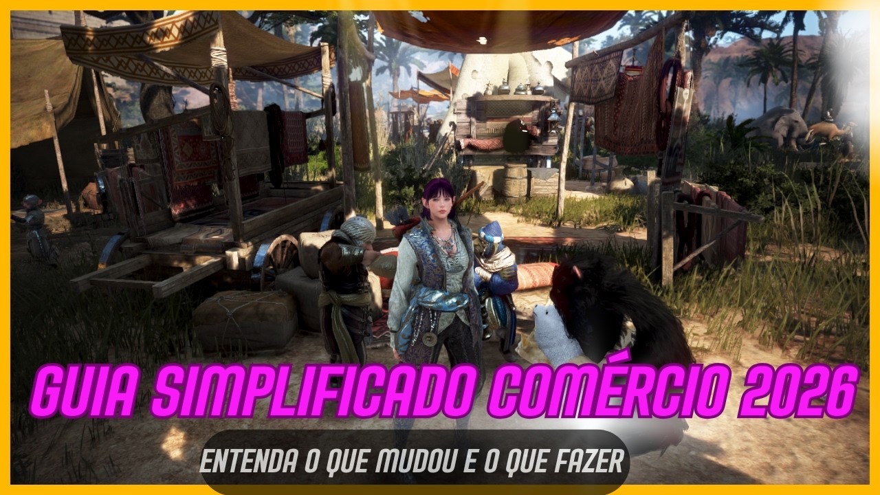 Guia simplificado comércio Black Desert SA 2026  - COM AUDIO e duvidas respondidas