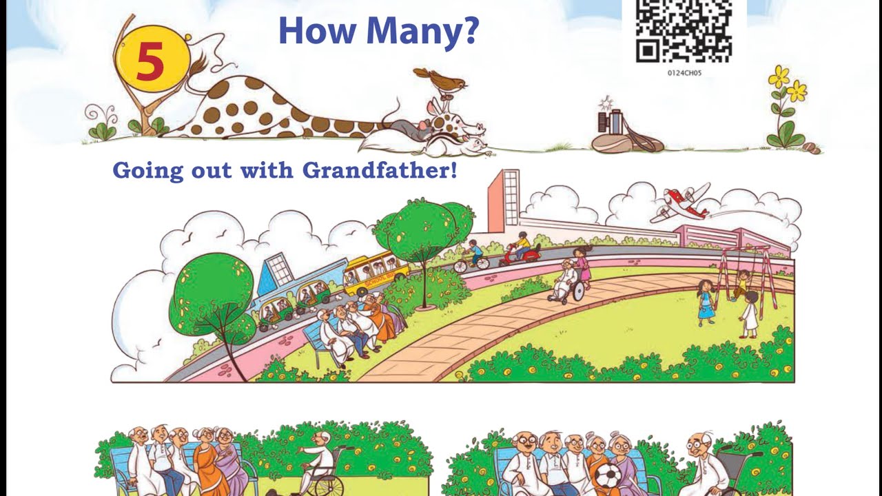 How many , class 1 joyful maths new book Chapter 5 complete solution with explanation