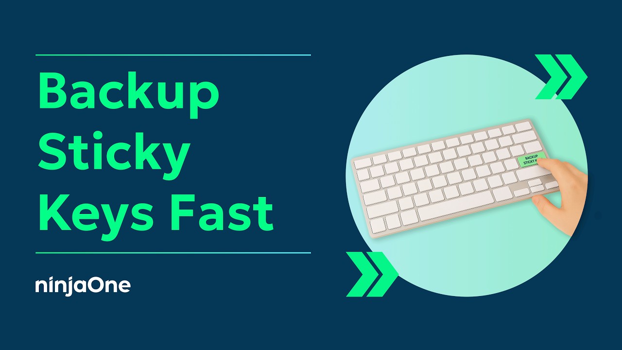 How to Backup and Restore Sticky Keys Settings in Windows (w/ SCREEN RECORDING)