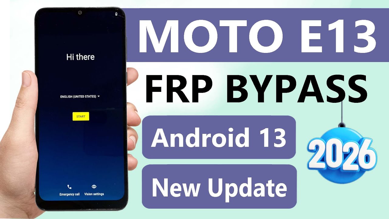 Motorola Moto E13 Frp Bypass 2026 | Moto E13 Google Account Bypass | Moto E13 Frp Unlock Android 13