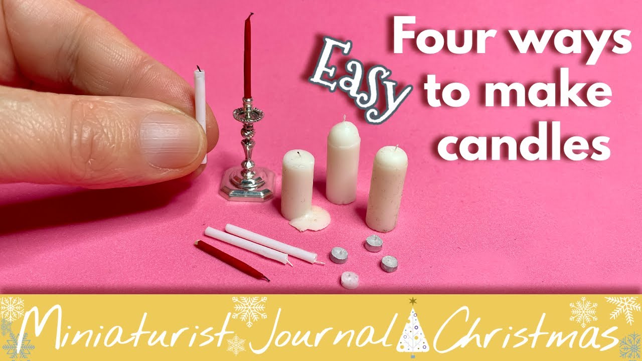 Four different ways to make candles, Advent 3, 2022
