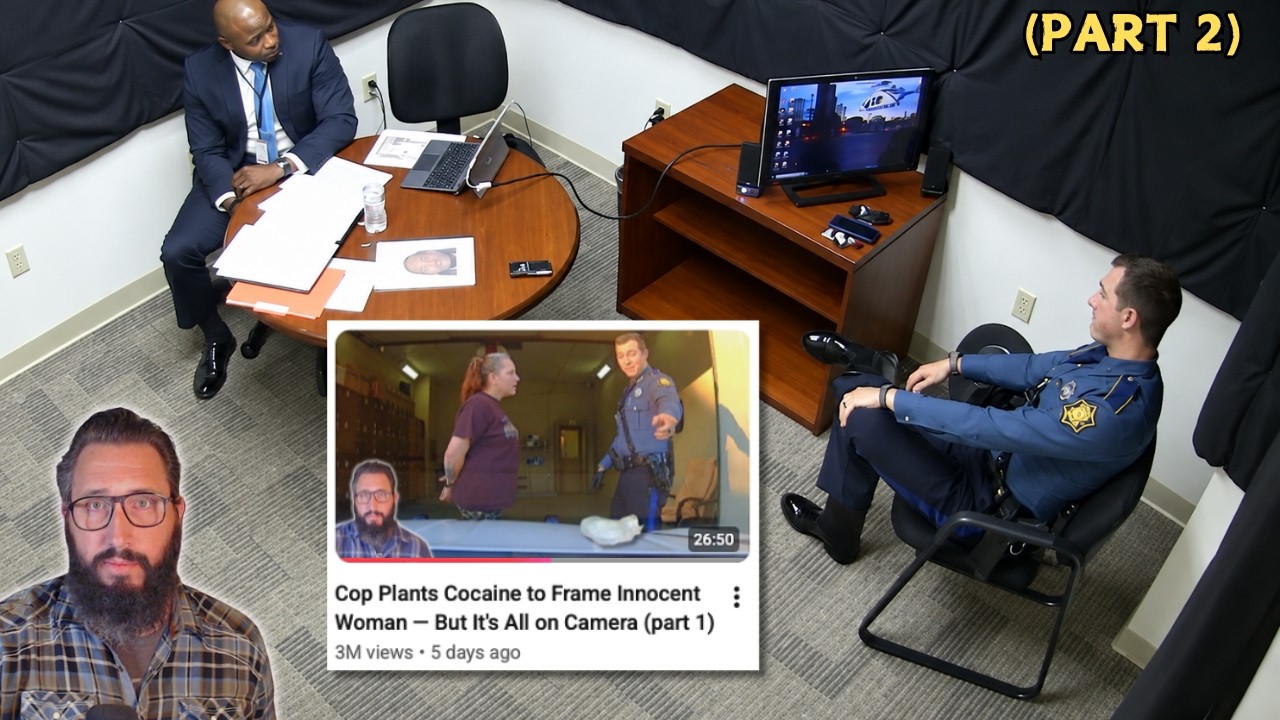 Cop Plants Cocaine to Frame Innocent Woman &mdash; Gets Interrogated (part 2)