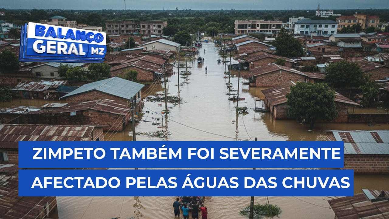 #BalançoGeral: Zimpeto também é um dos bairros severamente afectado pelas águas da chuva
