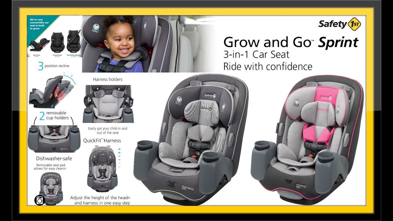 Safety 1st Grow and Go&trade; Sprint All-in-One Convertible Car Seat Unboxing, Installation, Review