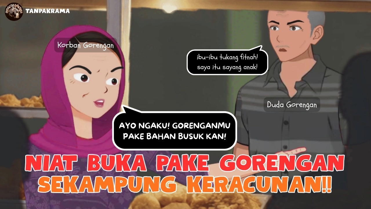 Azab Pedagang Gorengan Takjil Pakai Sayur Busuk dan Tepung Berkutu di Bulan Ramadan | Animasi Horror