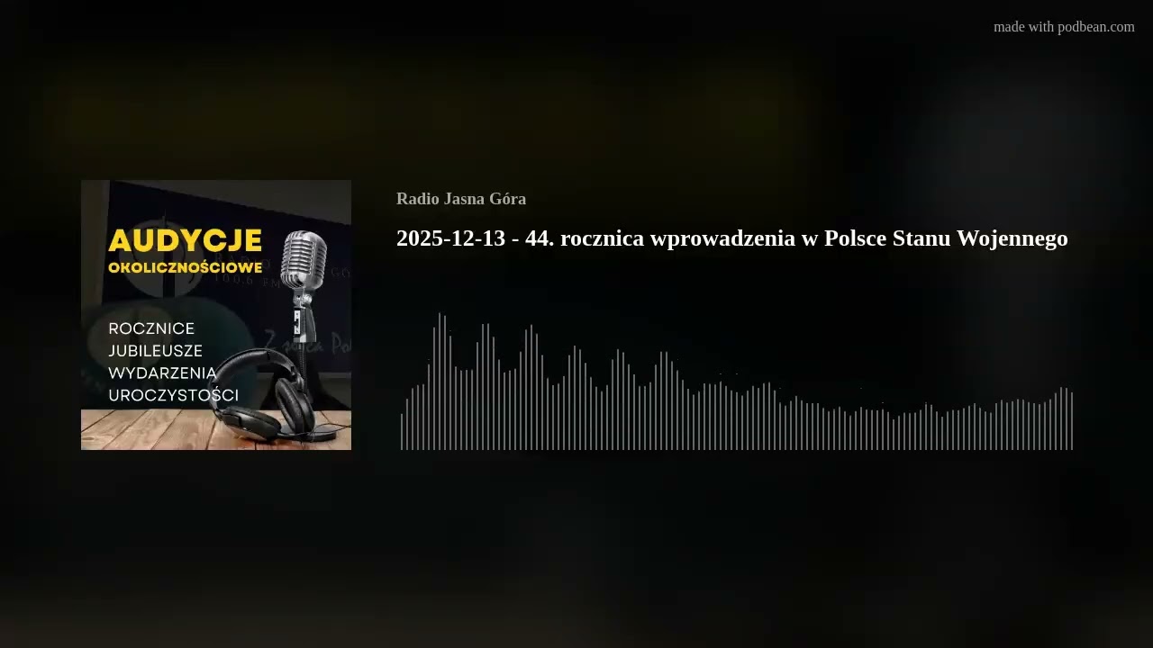 2025-12-13 - 44. rocznica wprowadzenia w Polsce Stanu Wojennego