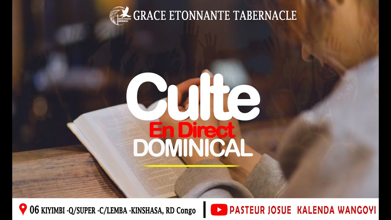 Culte dominical 21.12. 2025// GRACE ETONNANTE TABERNACLE KINSHASA // MIN ISRAEL