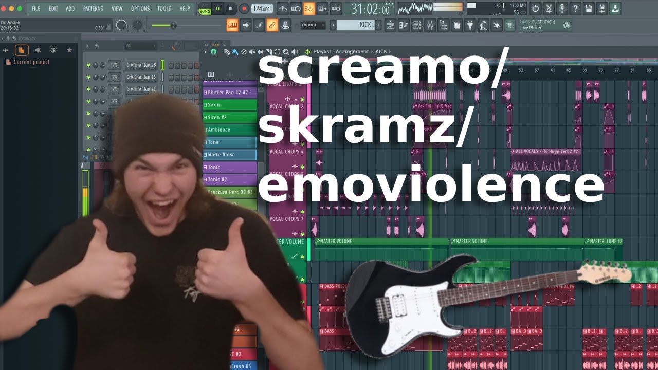 how to make a screamo/emoviolence song in fl studio!