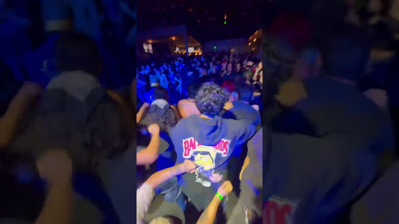 Los Angeles punk show mosh pit at The regent in Los Angeles #punkshowinla #punx