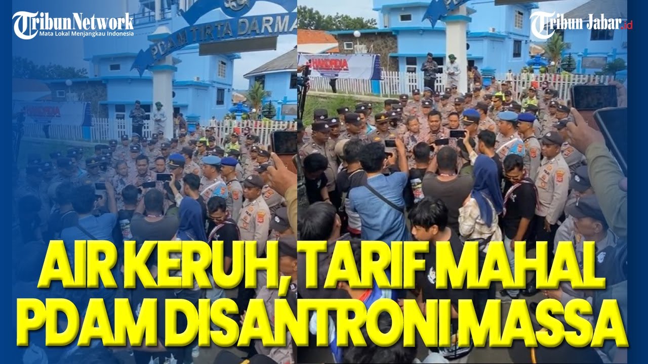 Disantroni Massa, Gegara Air PDAM Indramayu Tarif Mahal, Air Keruh