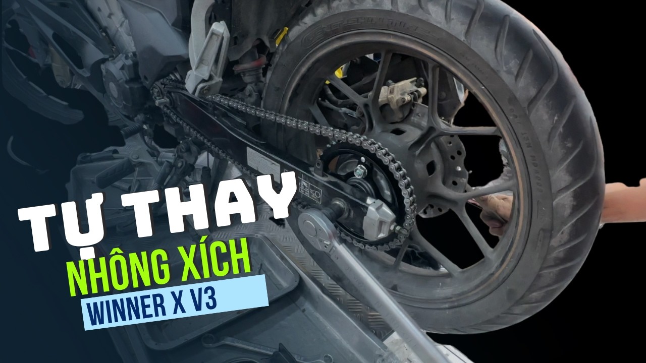 Thay nhông xích WinnerX V3 tại nhà (bước chi tiết)  #tuisuahonda #winner #winnerx
