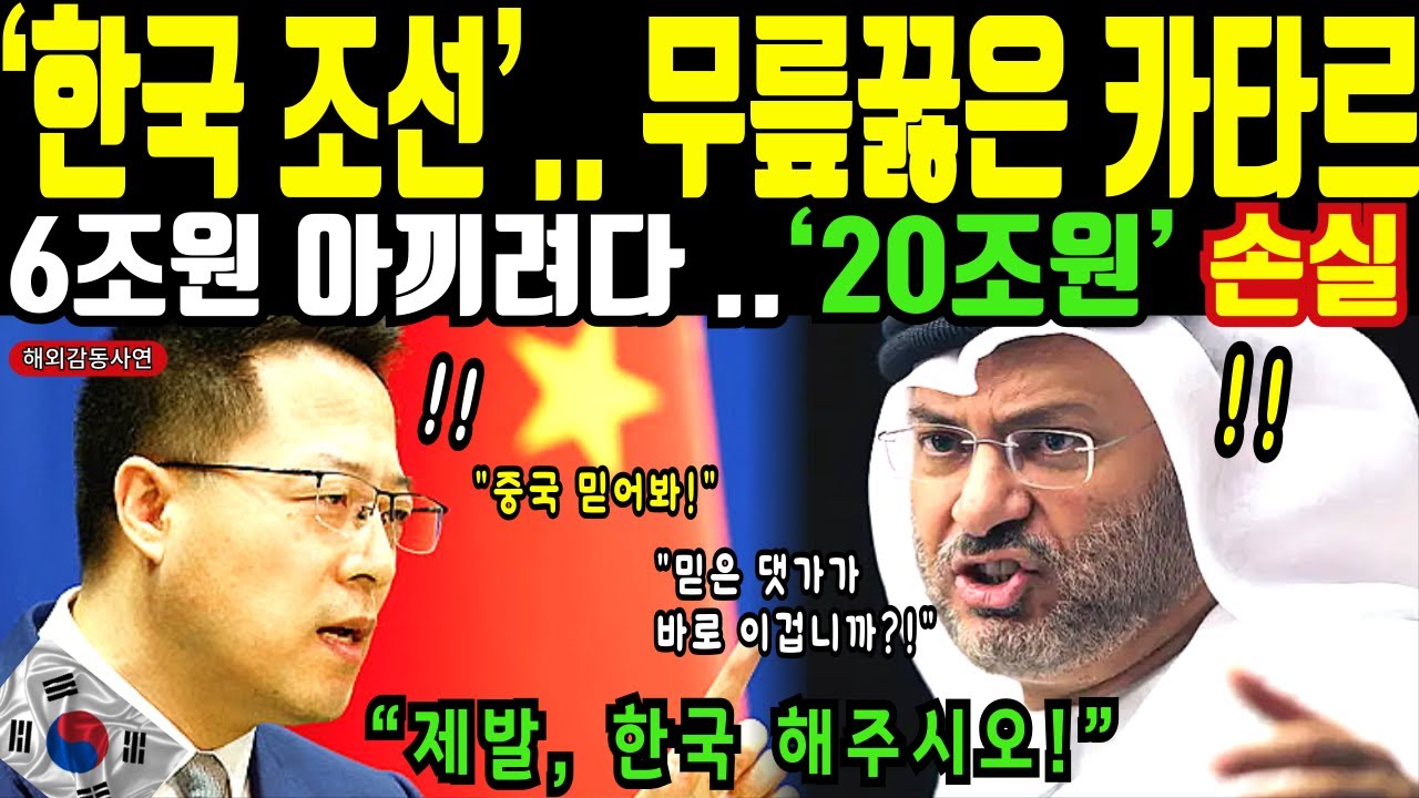 20조 투자 실패.. 한국 조선에 무릎 꿇고 역대급 후회 중인 카타르..전세계 경악! |해외감동사연