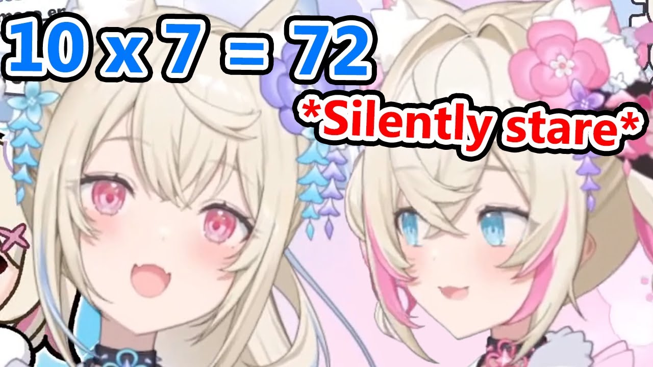 Fuwawa is so bad at math, it even caught Mococo off guard