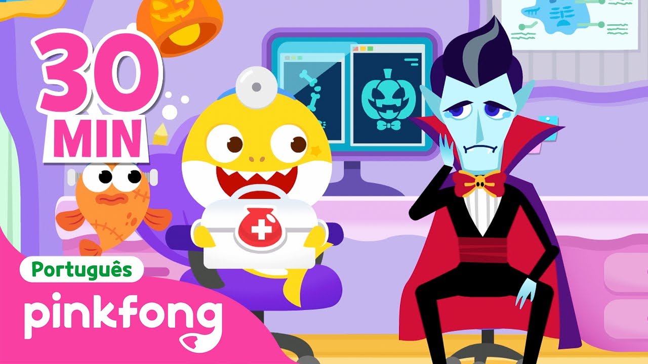 🎃 Hospital do dia das bruxas | Halloween | +Completo | Pinkfong, Bebê Tubarão! Canções para Crianças