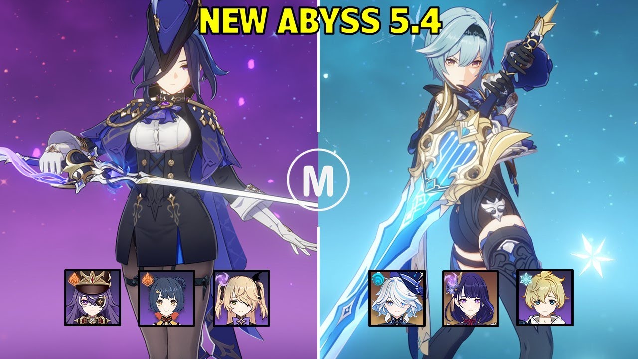 C2 Clorinde Overload & C6 Eula Hyper Carry - 5.4 Abyss - Floor 12 9 stars - Genshin Impact