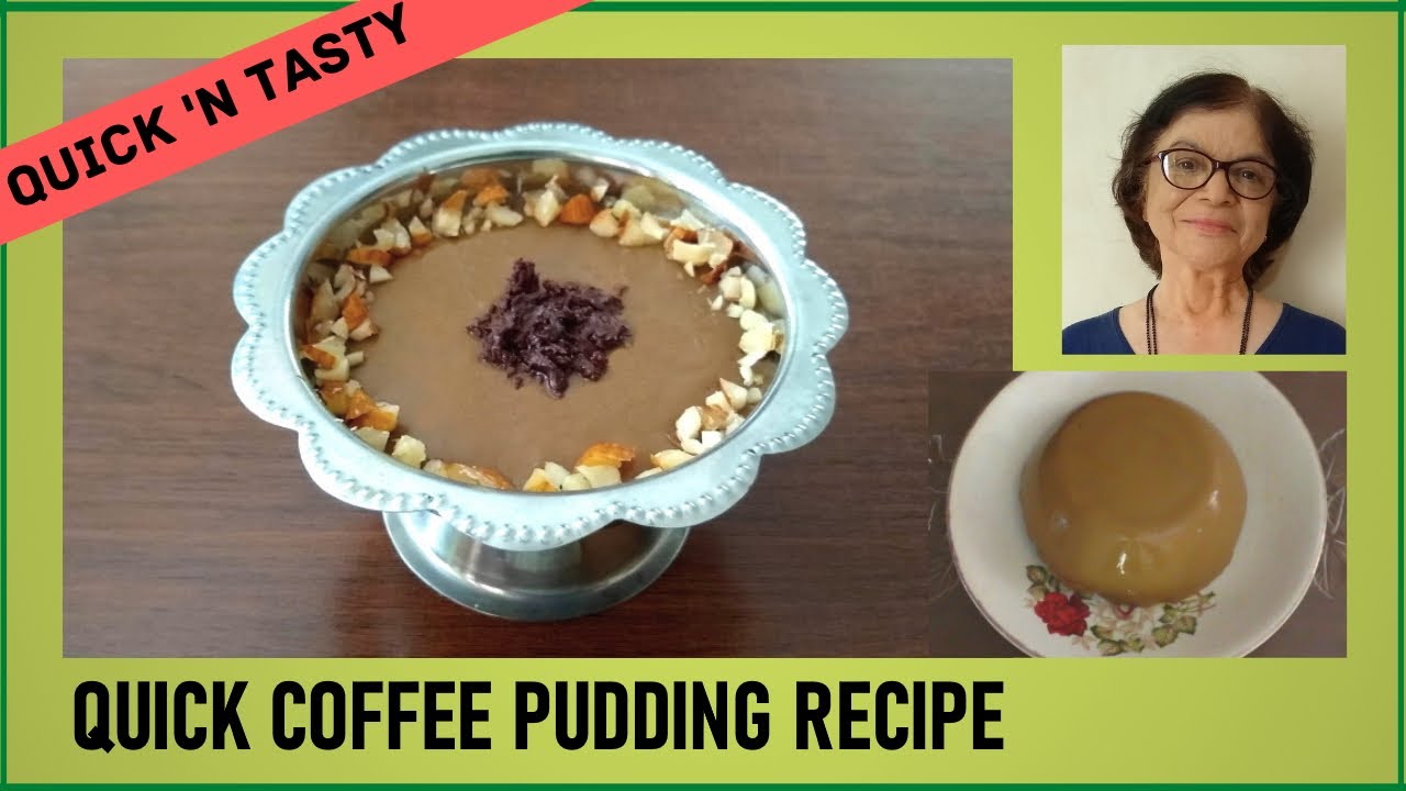 Easy Coffee Pudding Recipe / No Gelatin No Agar-Agar / Eggless Coffee Dessert