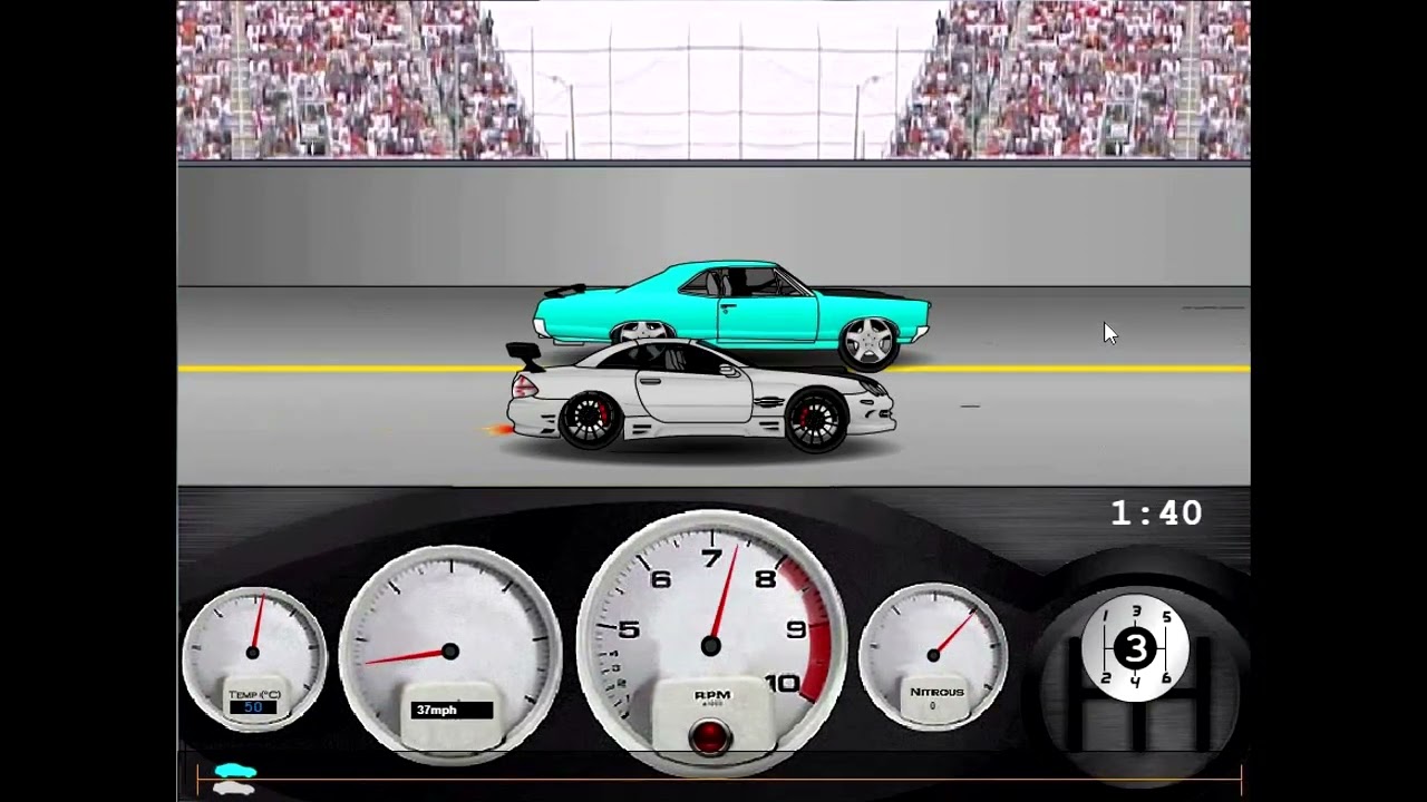 Drag Racer V3 Flash Game Full Gameplay