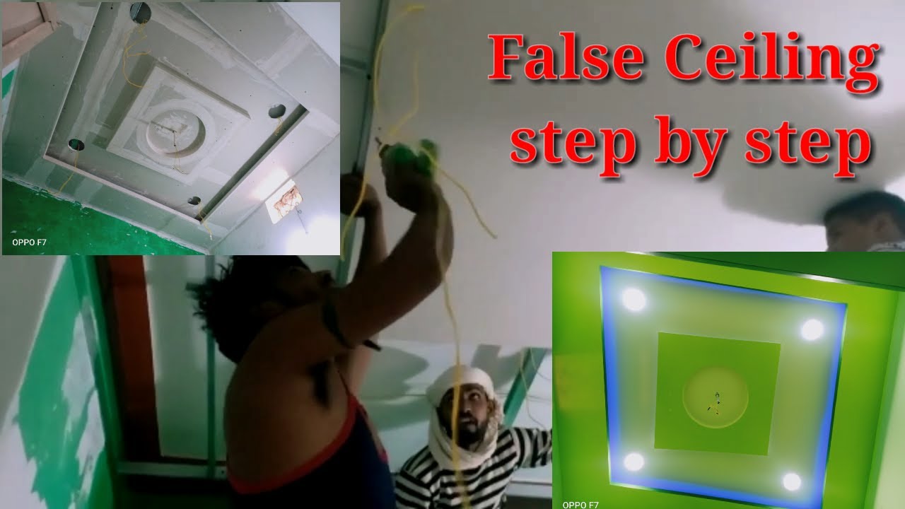 Gypsum False Ceiling Installation step by step
