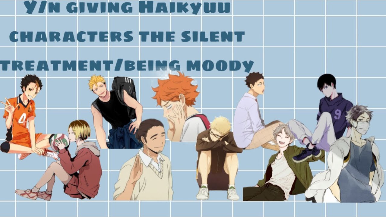 Y/n Giving Haikyuu Characters the Silent Treatment/Being Moody
