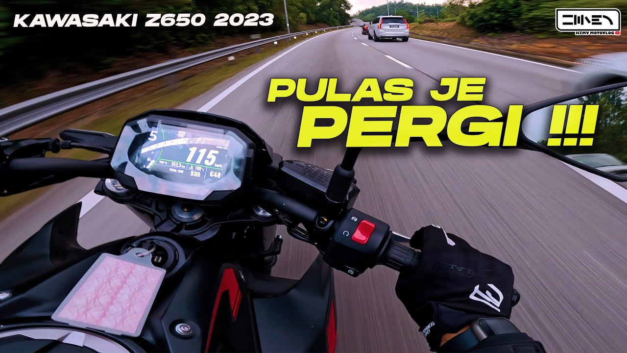 ADUHH TORQUE DIA! WEI MANTAP MOTOR NI ! | Kawasaki Z650 2023 Onboard Review Modenas Malaysia [4K]