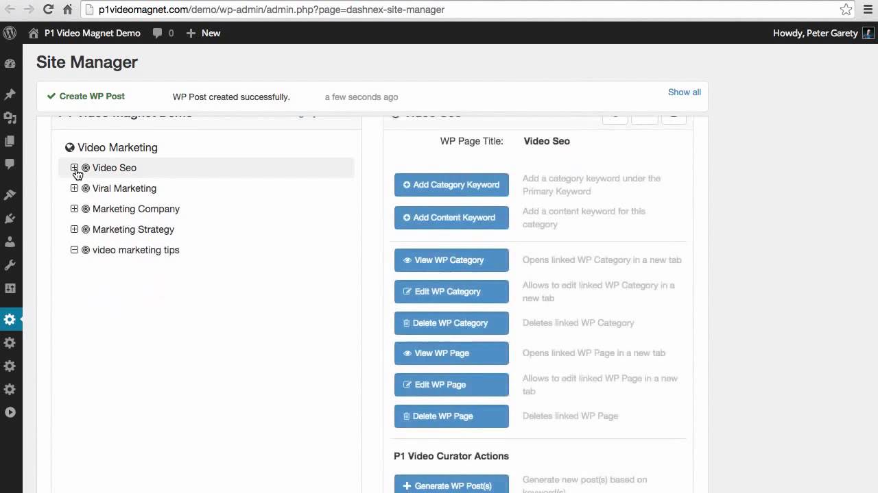 P1 Video Magnet ► P1 Site Manager In Action 