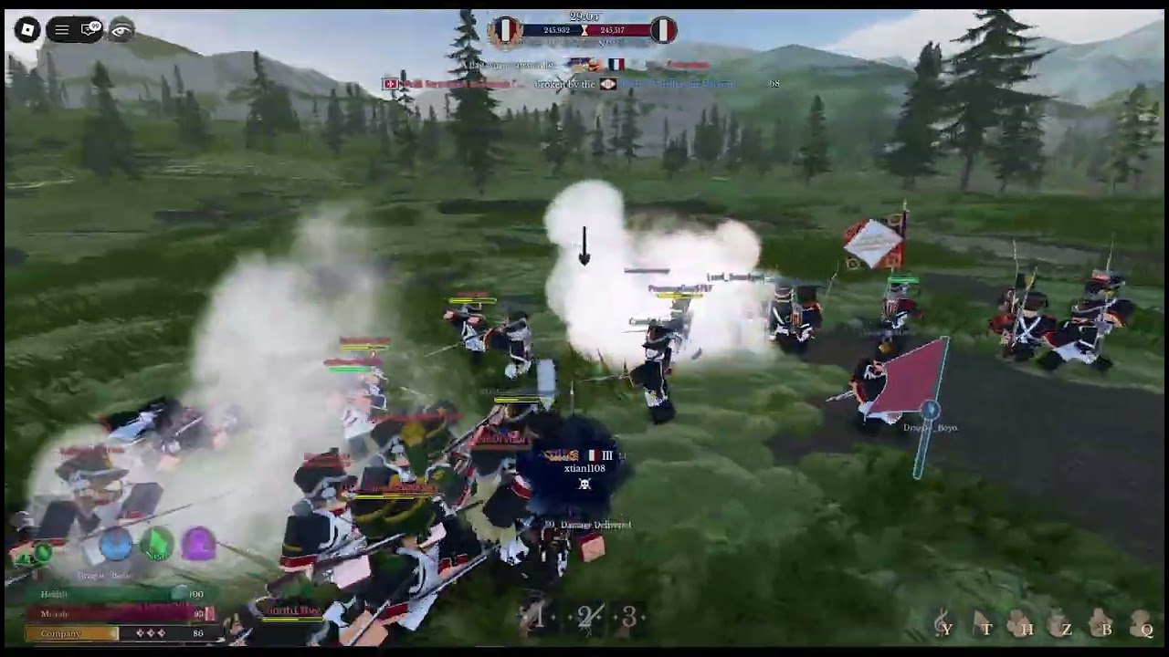Roblox Napoleonic Wars | 84e fus V 45e + 15e fus
