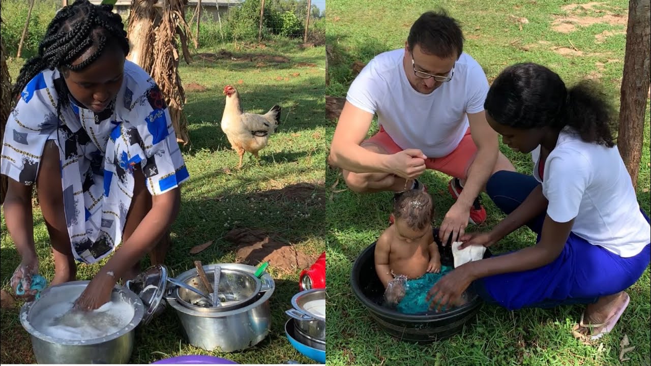 НАША УТРЕННЯЯ РУТИНА В АФРИКАНСКОЙ ДЕРЕВНЕ!🇰🇪
