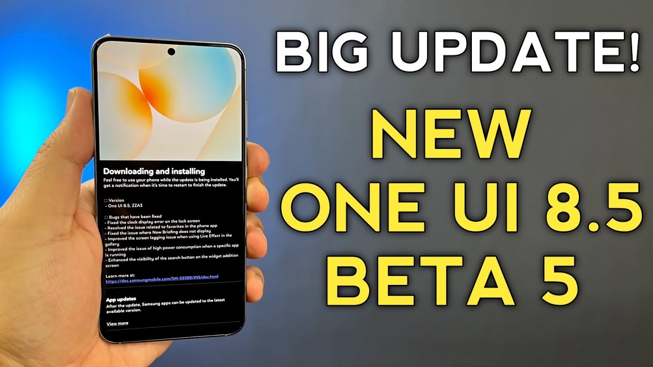 Samsung ONE UI 8.5 BETA 5 New Update And Here What Happened #samsung #oneui8 #s25