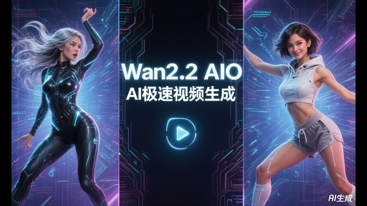 Wan2.2AllInOne V4版 - Wan2.2极速视频生成模型，更新Mega V6模型，支持NSFW WebUI+ComfyUI工作流 一键整合包下载