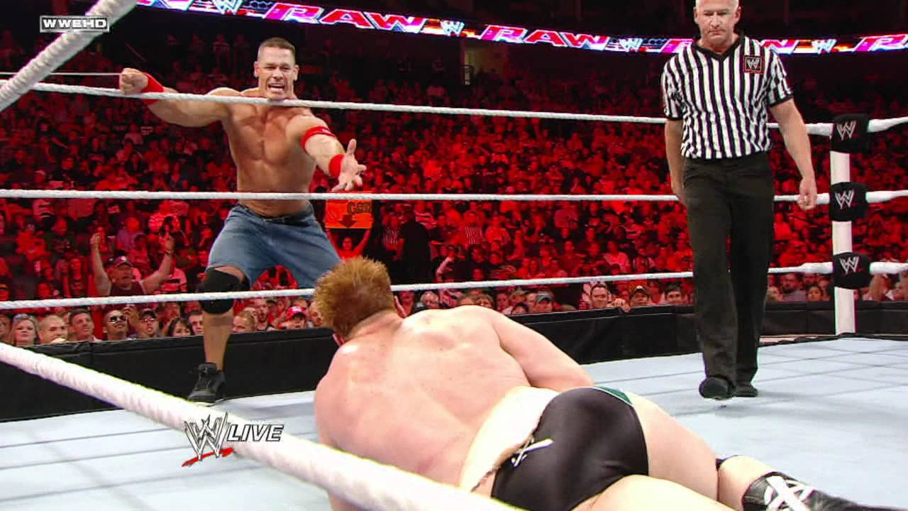 Raw - Джон Сина и Шеймус против Кристиана и Марка Генри