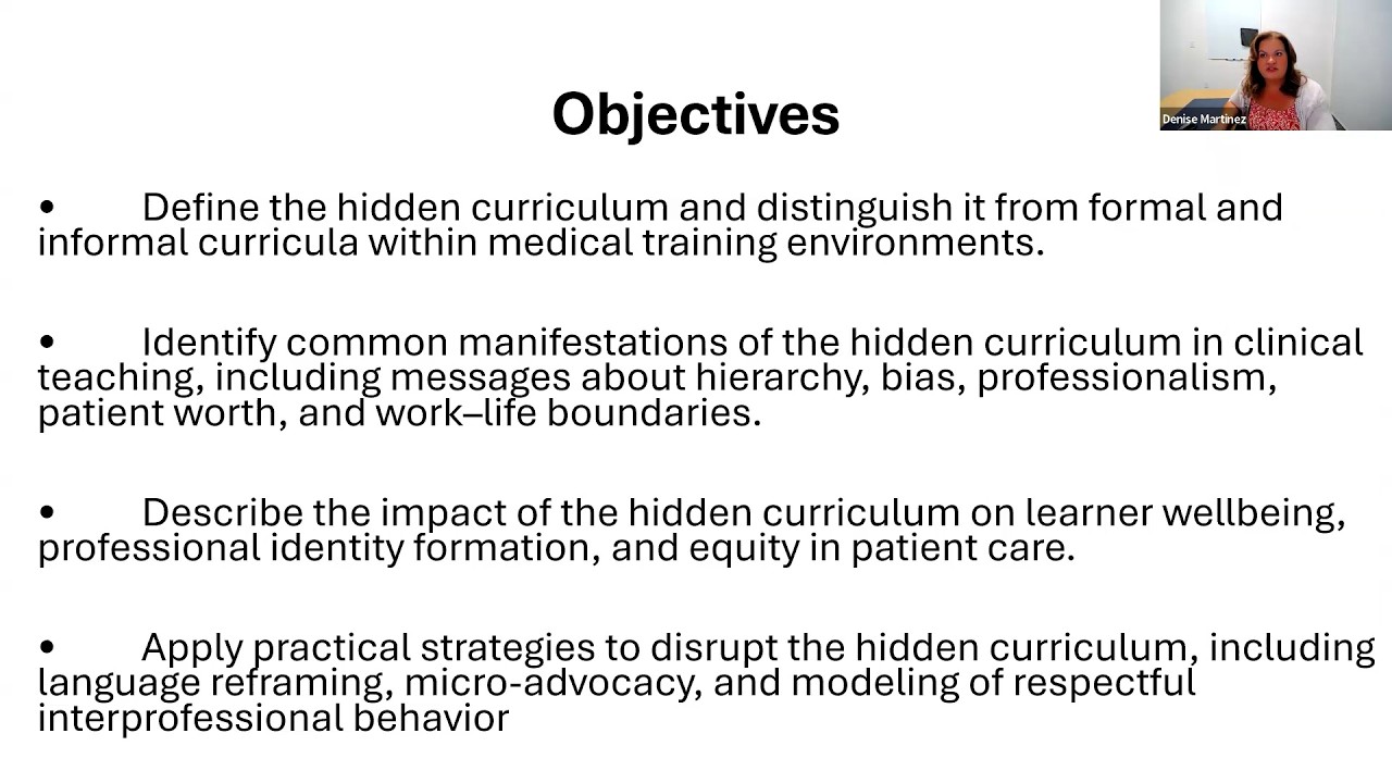 CIAM 2/5/26 - Hidden Curriculum - Dr. Denise Martinez