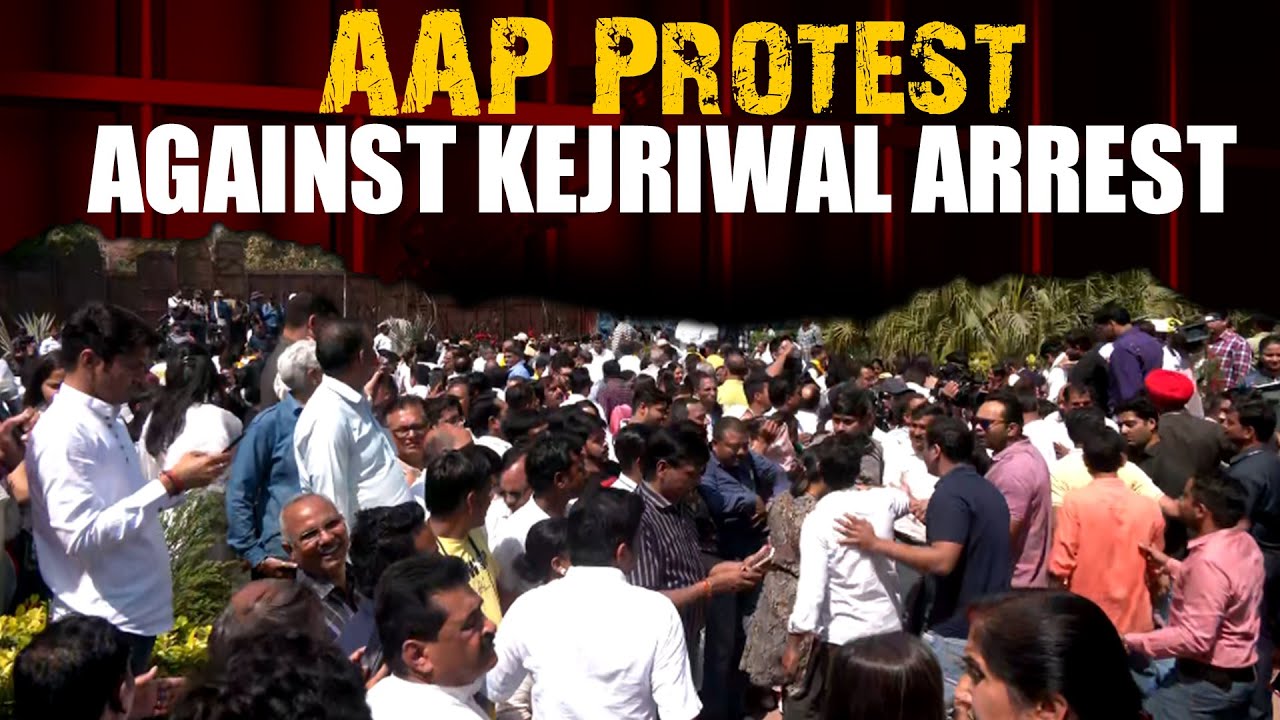 Live: AAP leaders protest along with INDIA bloc leaders against Kejriwal's arrest at Shaheedi Park